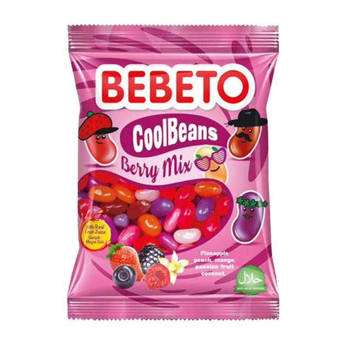پاستیل جیلی بیلی میوه های قرمز ببتو 60 گرم Bebeto Berry Mix